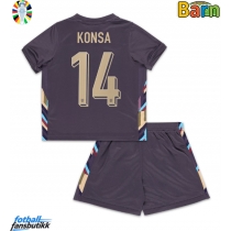 England Ezri Konsa #14 Bortedraktsett Barn EM 2024 Kortermet (+ Korte bukser)